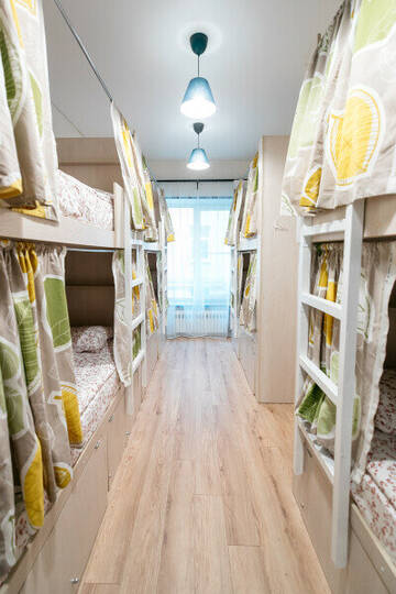 Общий 8-местный номер с удобствами в номере в Хостеле Bigland House